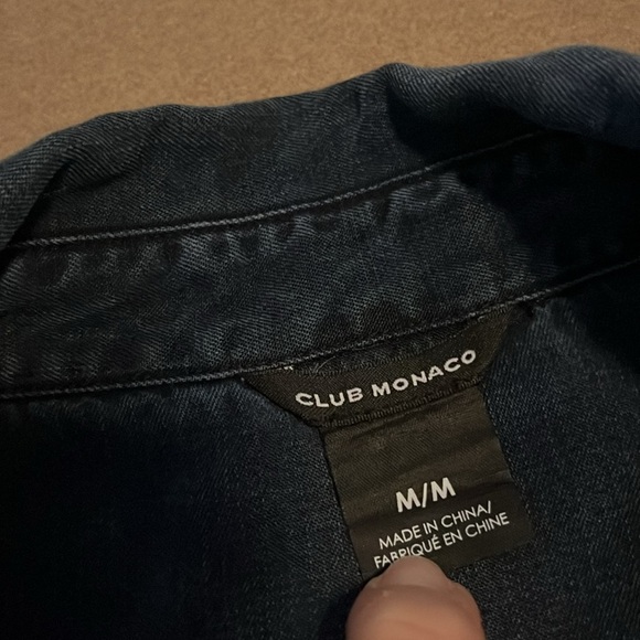 CLUB MONACO Dark Blue Button Down - Size M - Picture 10 of 12